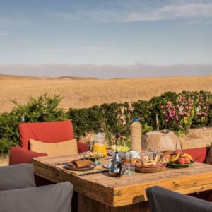 Restaurant bio Ecolodge desert maroc Terre des Etoiles